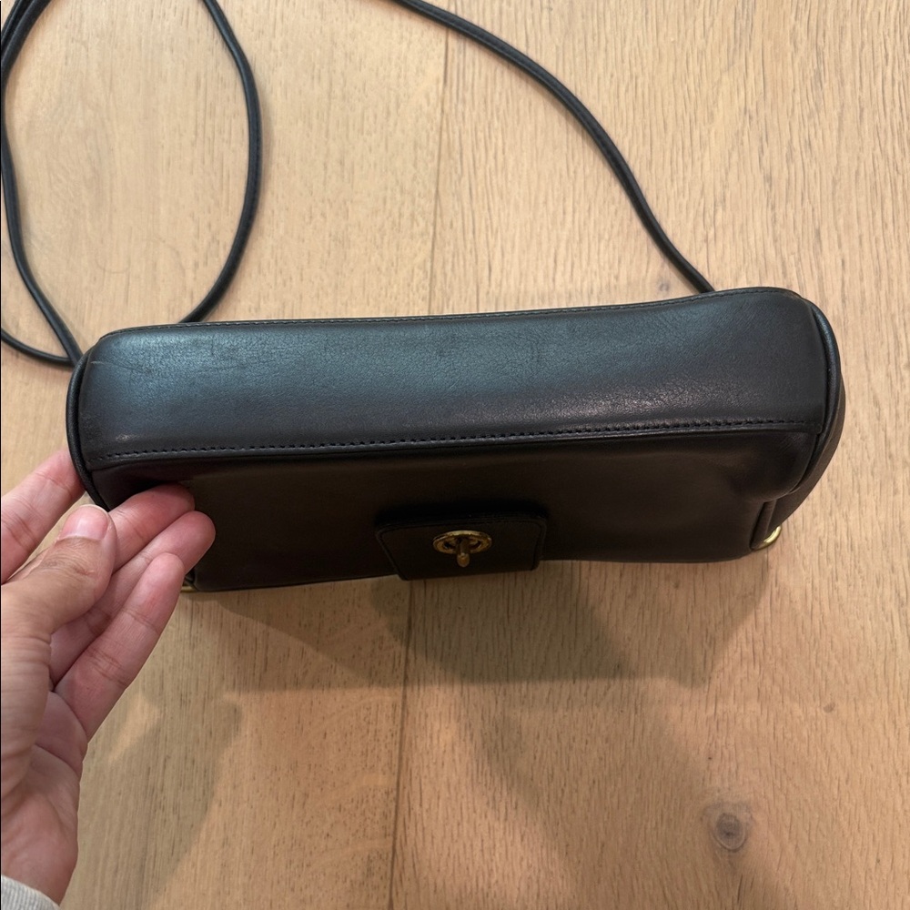 Vintage Coach Legacy Demi Black Leather   Shoulder Bag - Picture 4 of 12